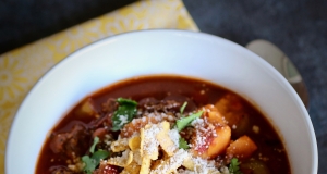 Slow Cooker Sweet Potato and Chorizo Chili