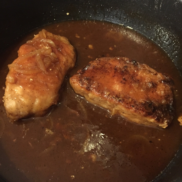 Apple Cider Sauce and Pork Loin Chops