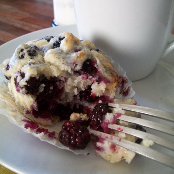 Black and Blueberry Muffins