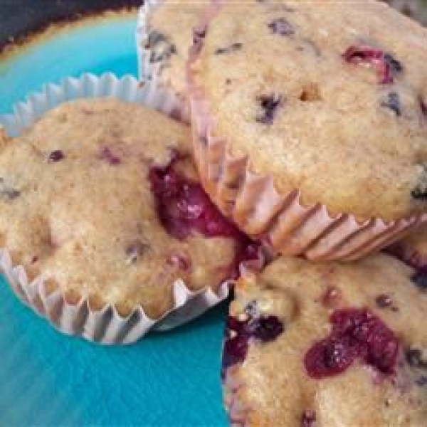 Black and Blueberry Muffins