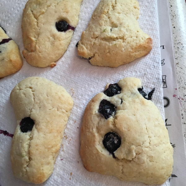 Huckleberry-Lemon Scones