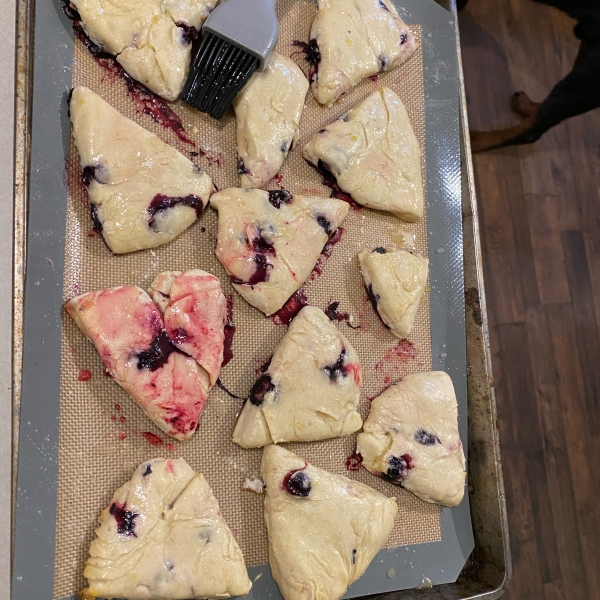 Huckleberry-Lemon Scones