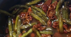 Sautéed Green Beans with Bacon and Almonds