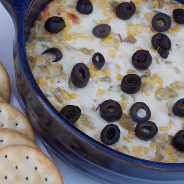 Hot Green Chile Corn Dip