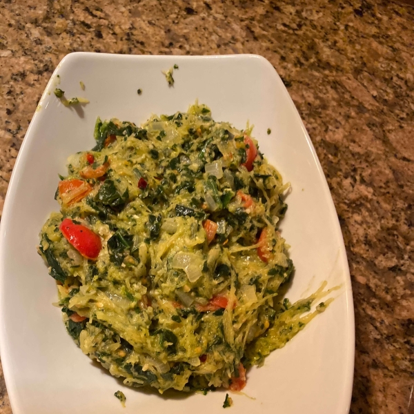 Pesto Spaghetti Squash