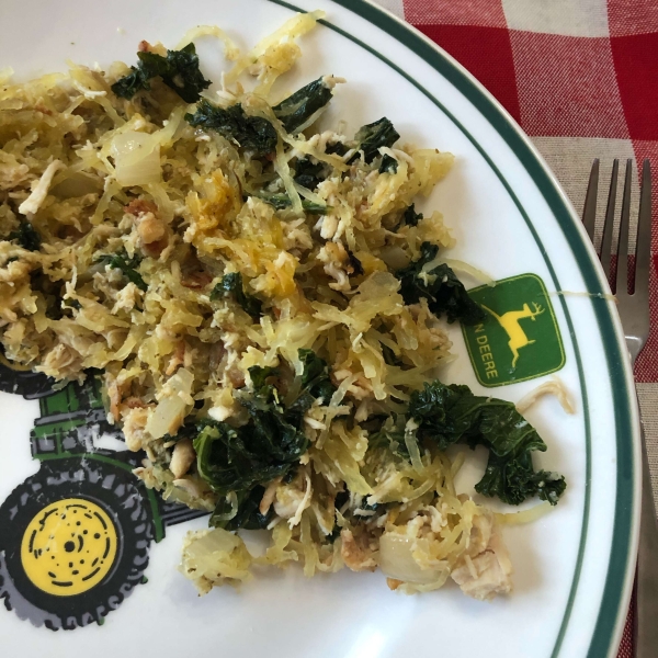 Pesto Spaghetti Squash