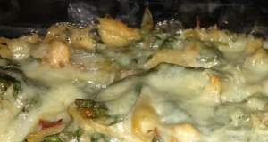 Chicken, Spinach, and Cheese Pasta Bake