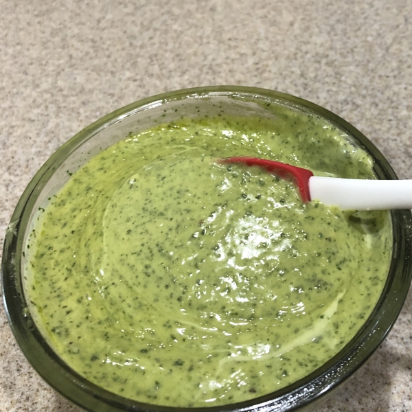 Homemade Garlic Basil Mayonnaise