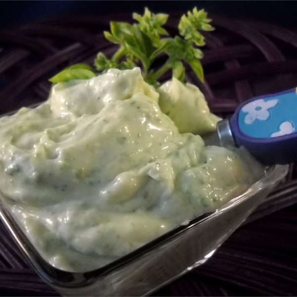 Homemade Garlic Basil Mayonnaise