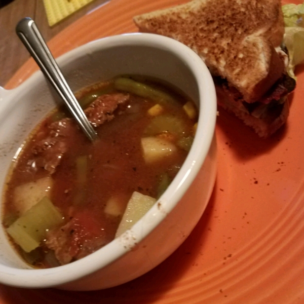 Alison's Slow Cooker Vegetable Beef Soup