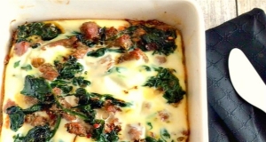 Turkey Spinach Sweet Potato Casserole