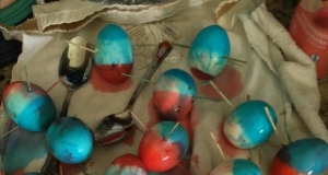 Red, White and Blue Deviled Eggs