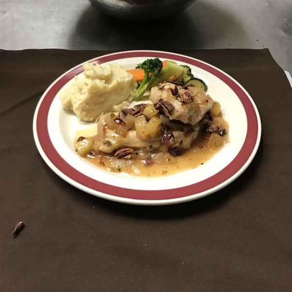 Apple Cranberry Stuffed Pork Chops