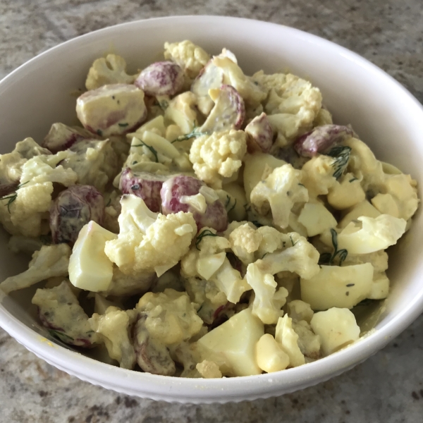 Low-Carb Cauliflower and Turnip 'Potato' Salad