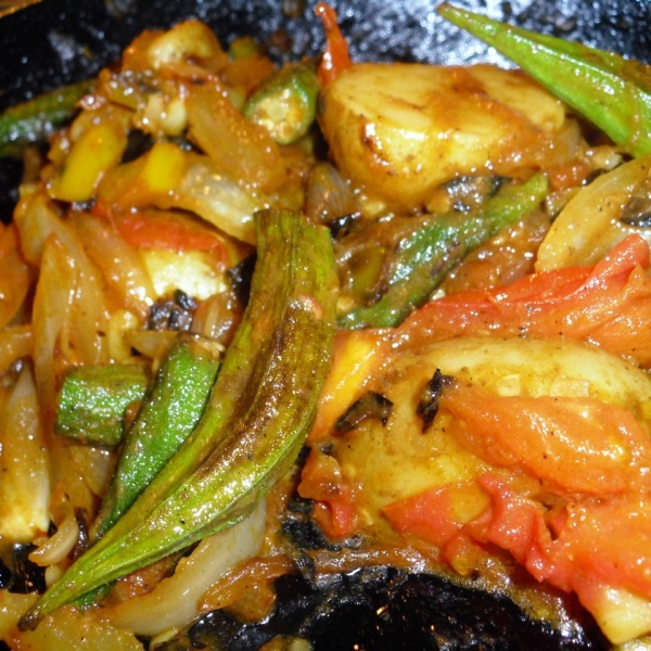 Chef Kiran's Okra Stir Fry