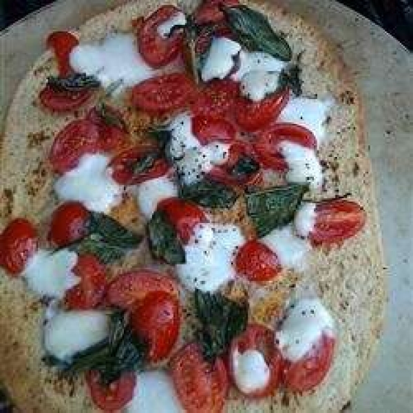 Basil Goat Cheese Pizza