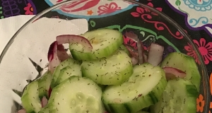 Cucumber Slices With Dill