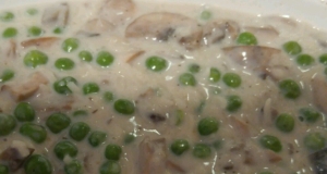 Mushrooms and Peas Rice