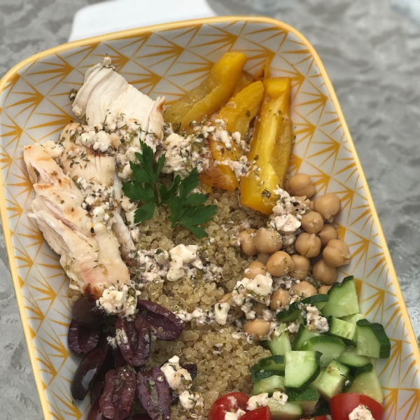 Greek Chicken Quinoa Bowl