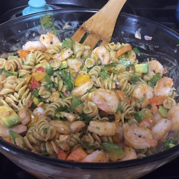 Confetti Shrimp Cocktail Pasta Salad