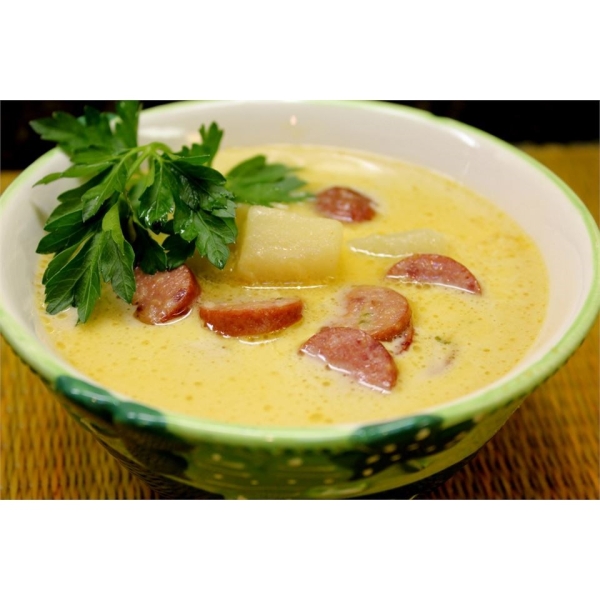 Sausage 'n Stout Cheese Soup