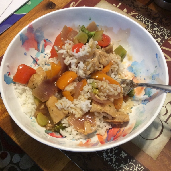 Orange Chicken and Vegetable Stir-Fry