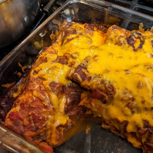 Bean Potato Enchiladas