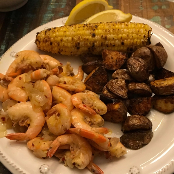 Beer-Boiled Shrimp