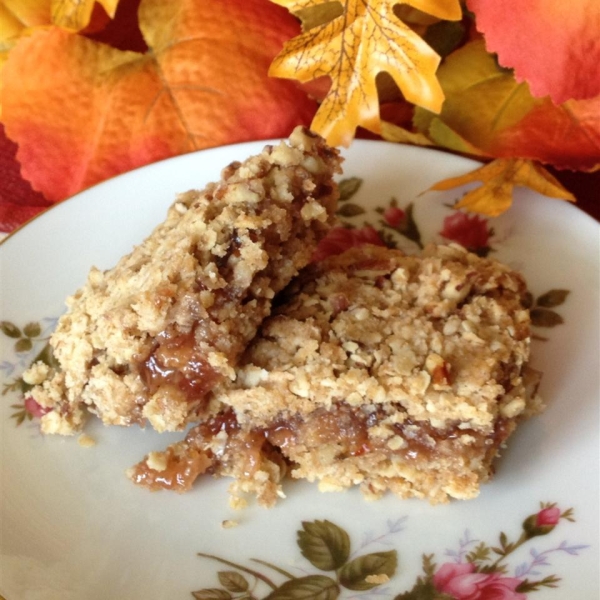 Nutty Oatmeal Apricot Squares