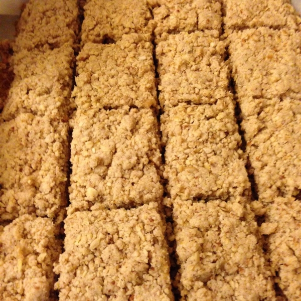 Nutty Oatmeal Apricot Squares