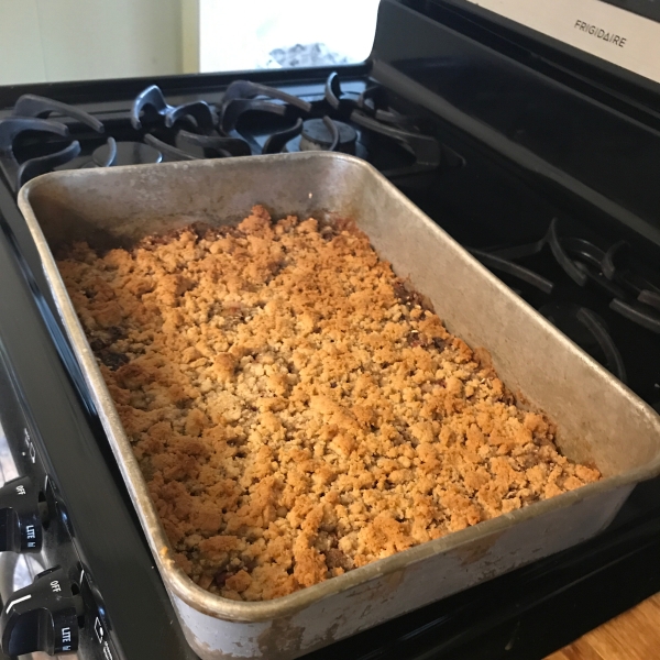 Rhubarb Cherry Crisp