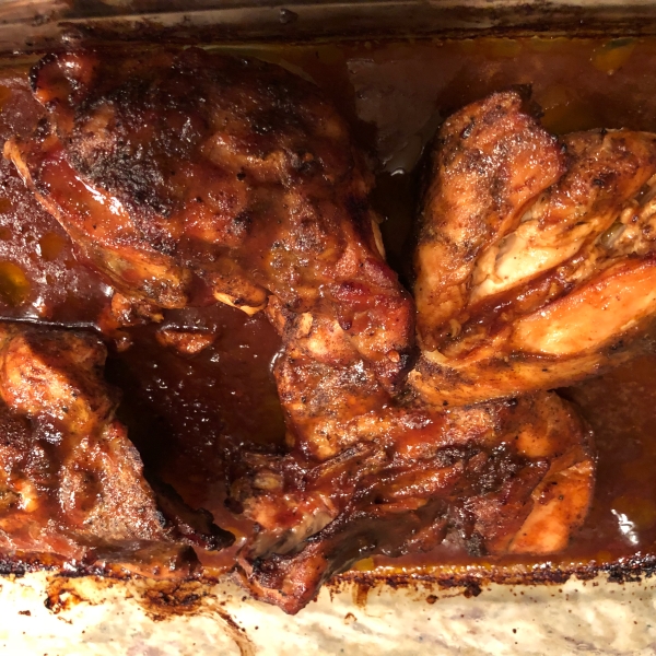 Super Simple Oven Barbequed Chicken