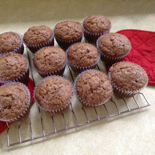 Sinfully Moist Banana Muffins