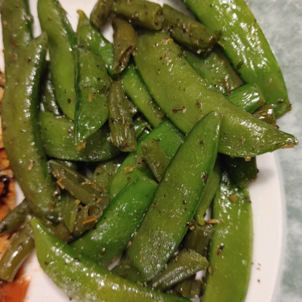 Sauteed Sugar Snap Peas and Green Beans