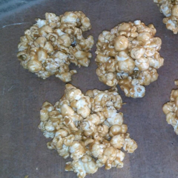 Peanut Butter Popcorn Balls