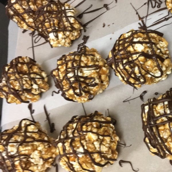 Peanut Butter Popcorn Balls