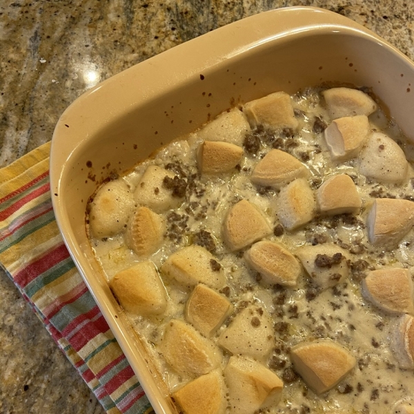 Sausage Gravy Casserole