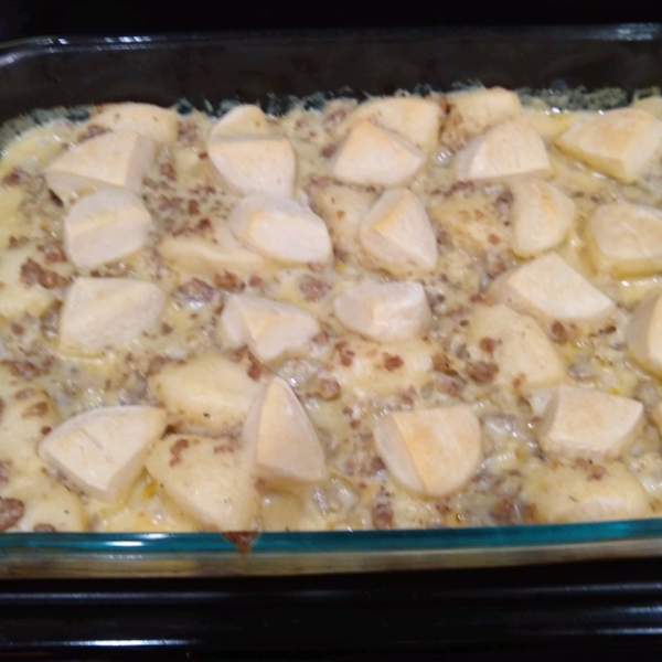 Sausage Gravy Casserole