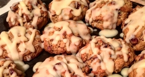 Crazy Yummy Cranberry Pecan Cookies with Orange Glaze