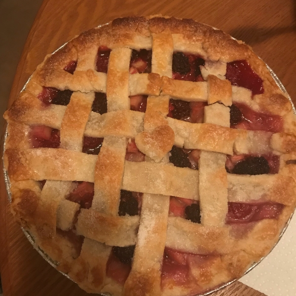 Berry Rhubarb Pie