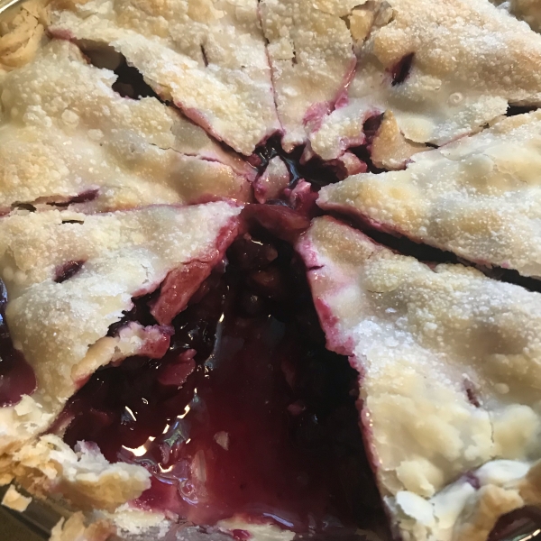 Berry Rhubarb Pie