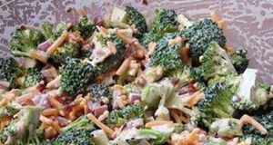 Make-Ahead Broccoli Salad with Bacon and Cheese