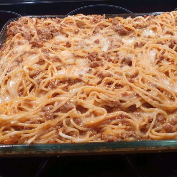 The Best Spaghetti Casserole