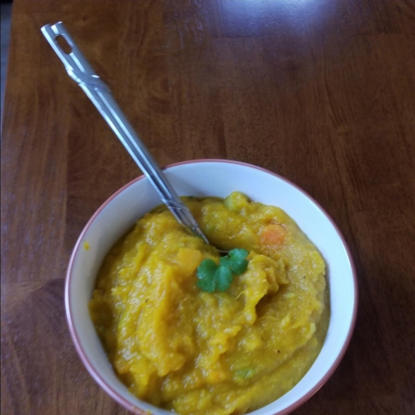 Vegetable Soup with Delicata and Ambercup Squash