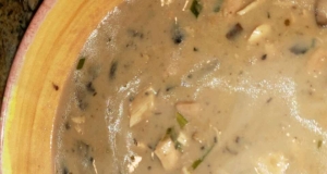 Mushroom and Chicken with Sour Cream Soup