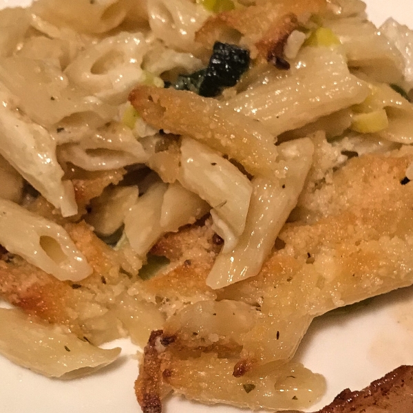 Garlic and Leek Ditalini