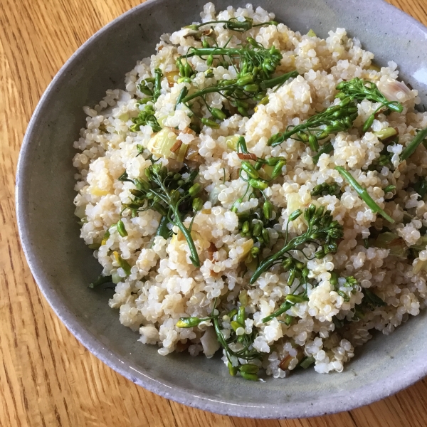 Quinoa Salad with Kale Buds