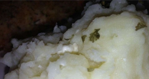 Yukon Gold Mashed Potatoes with Feta and Garlic