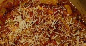 Zucchini Parmesan with Tomato Sauce