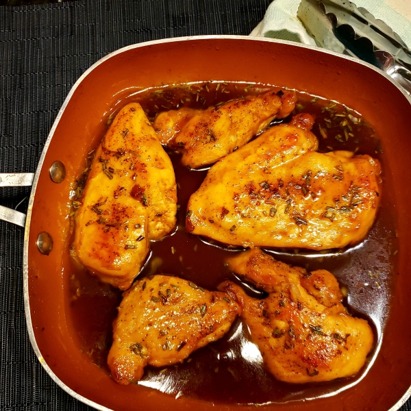 Rosemary Chicken with Orange-Maple Glaze